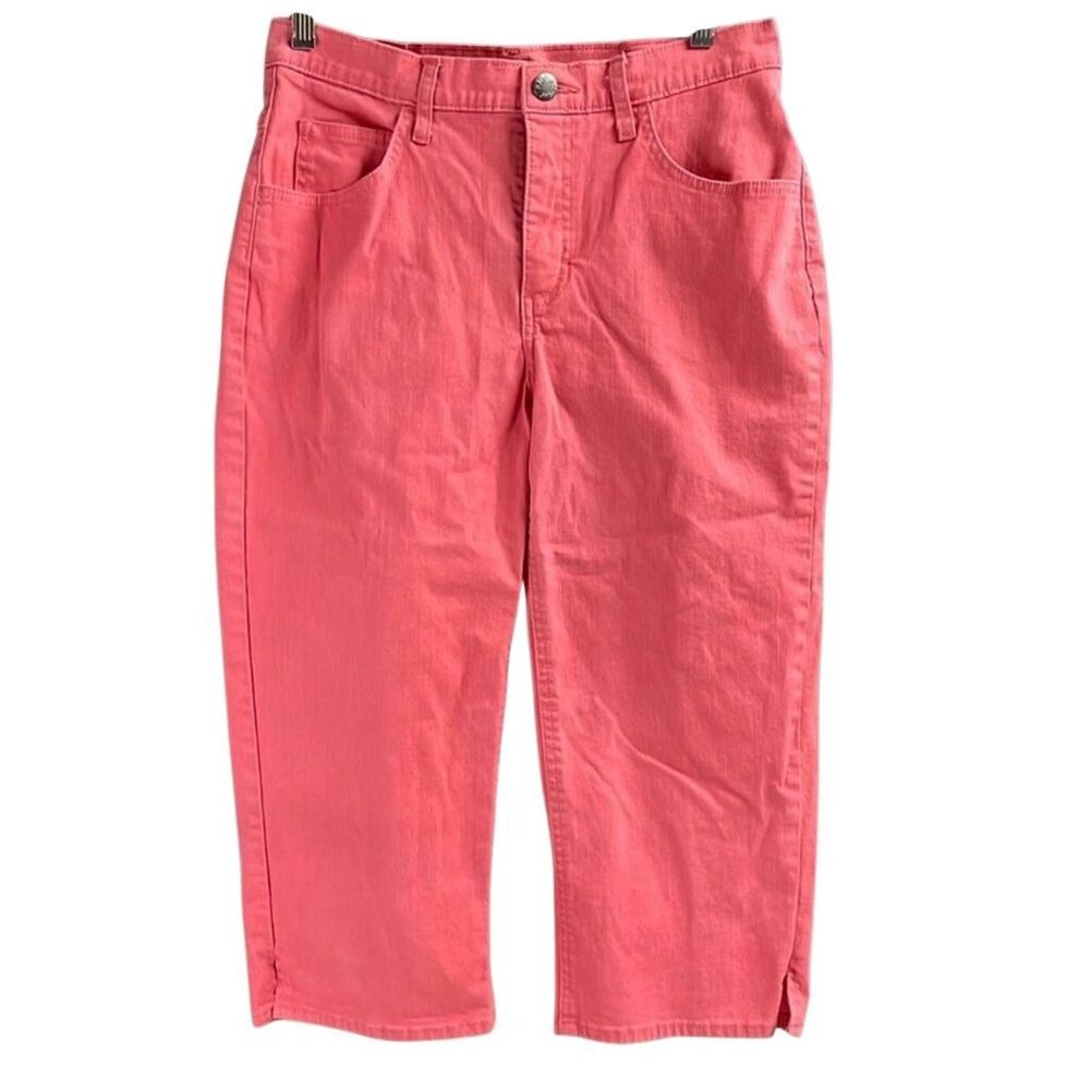 Women’s Coral Crop Pants Size 10 Medium Relaxed Fit Summer Casual Chic